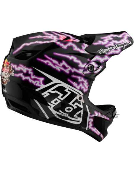 TROY LEE DESIGNS Kask D4 Static Black - Red Bull Rampage