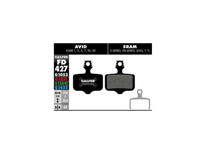 GALFER klocki hamulcowe Sram Level / Avid Elixir