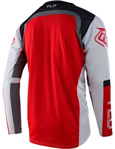 TROY LEE DESIGNS Jersey SPRINT Fractura Charcoal Glo Red