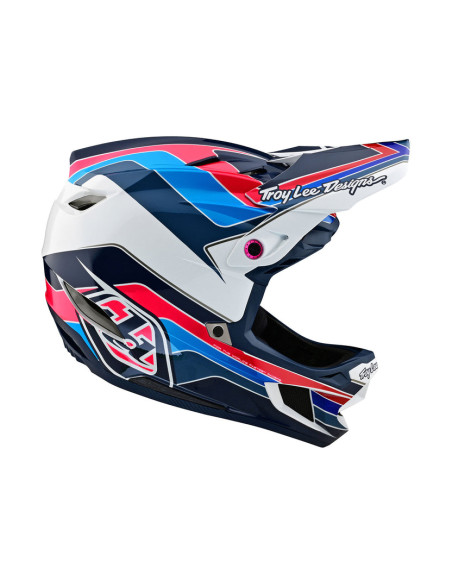 TROY LEE DESIGNS Kask D4 Polyacrylite MIPS Block Blue/White