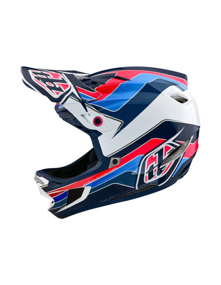 TROY LEE DESIGNS Kask D4 Polyacrylite MIPS Block Blue/White