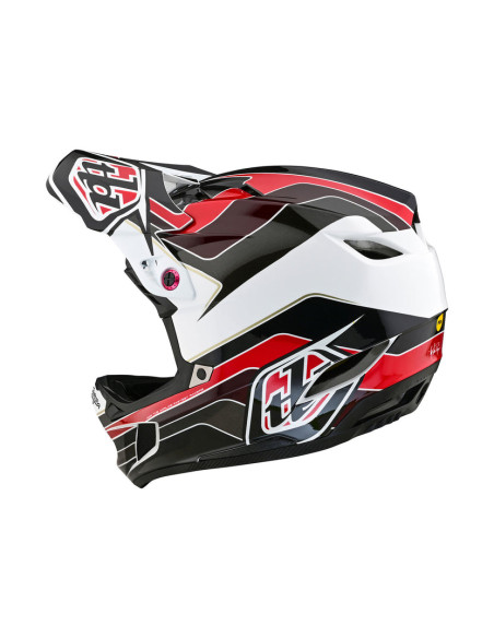 TROY LEE DESIGNS Kask D4 Polyacrylite MIPS Block Charcoral/Red