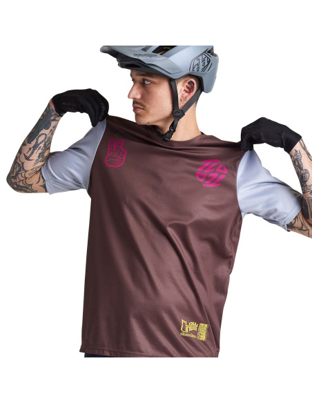 TROY LEE DESIGNS SS Jersey FLOWLINE Flipped Chocolate