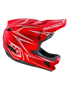 TROY LEE DESIGNS Kask D4 Composite MIPS Pinned Red