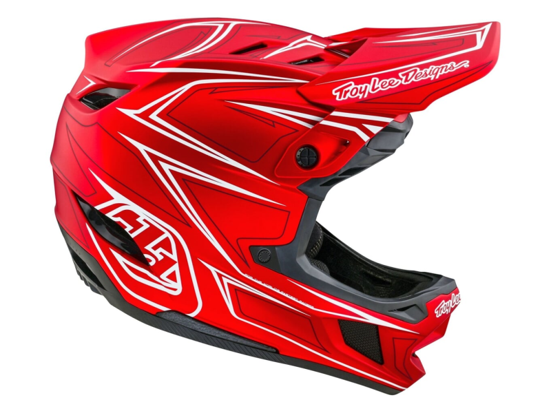 TROY LEE DESIGNS Kask D4 Composite MIPS Pinned Red