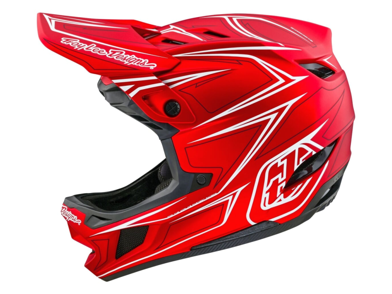 TROY LEE DESIGNS Kask D4 Composite MIPS Pinned Red