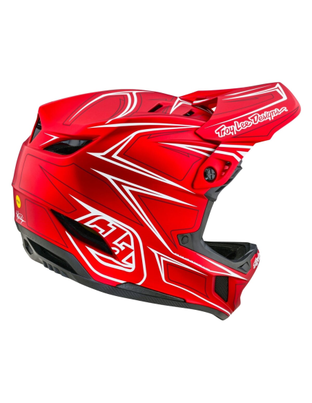 TROY LEE DESIGNS Kask D4 Composite MIPS Pinned Red