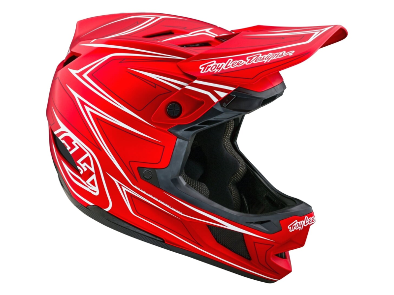 TROY LEE DESIGNS Kask D4 Composite MIPS Pinned Red