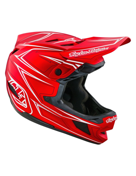 TROY LEE DESIGNS Kask D4 Composite MIPS Pinned Red