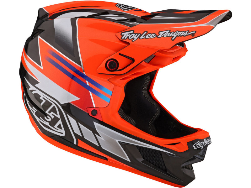 TROY LEE DESIGNS Kask D4 Carbon MIPS  Saber