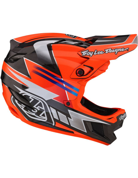 TROY LEE DESIGNS Kask D4 Carbon MIPS  Saber