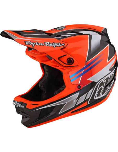TROY LEE DESIGNS Kask D4 Carbon MIPS  Saber