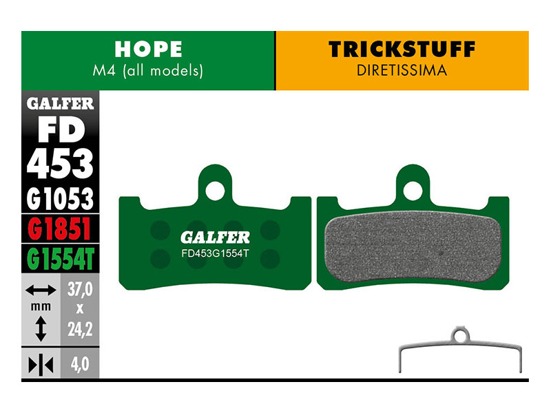 GALFER klocki hamulcowe HOPE M4 - FD453...