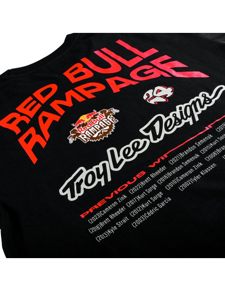 TROY LEE DESIGNS Koszulka MIND MELT Black Red Bull Rampage Ltd Edition