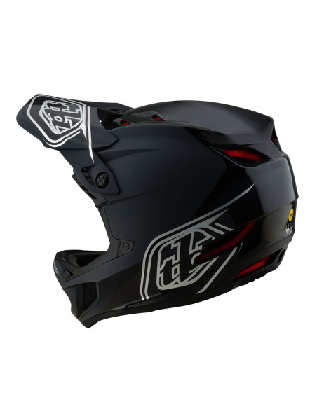 TROY LEE DESIGNS Kask D4 Polyacrylite MIPS Stealth Black