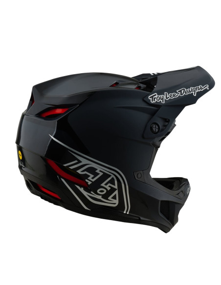 TROY LEE DESIGNS Kask D4 Polyacrylite MIPS Stealth Black