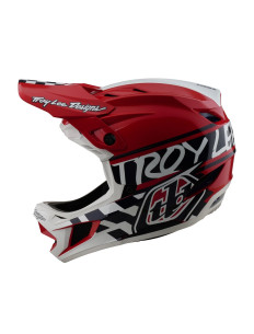 TROY LEE DESIGNS Kask D4 Polyacrylite MIPS Fifty-50 White...