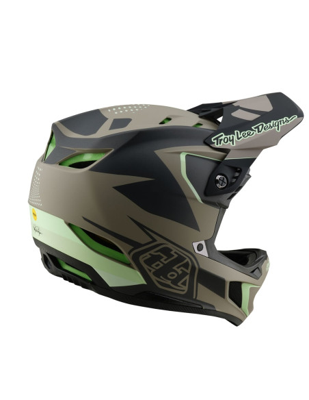 TROY LEE DESIGNS Kask D4 Composite MIPS Optic Timber