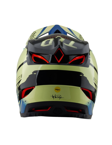 TROY LEE DESIGNS Kask D4 Composite MIPS Drip Glo/Yellow