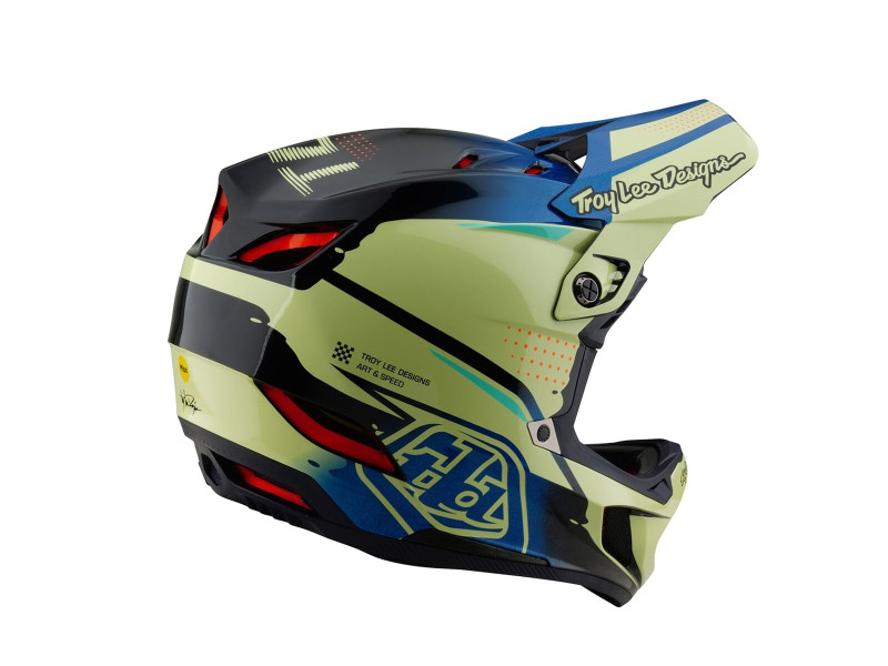 TROY LEE DESIGNS Kask D4 Composite MIPS Drip...