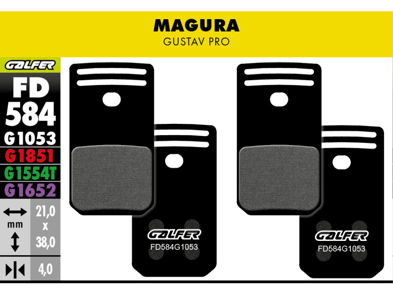 GALFER klocki hamulcowe Gustav Pro