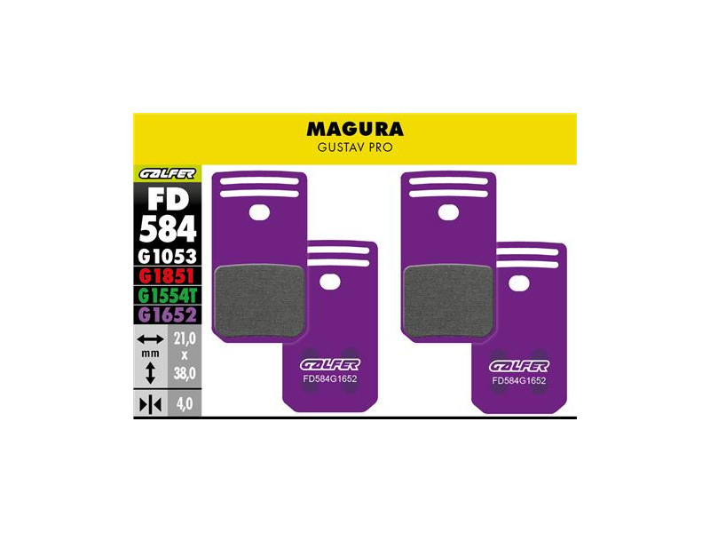 GALFER klocki hamulcowe Gustav Pro