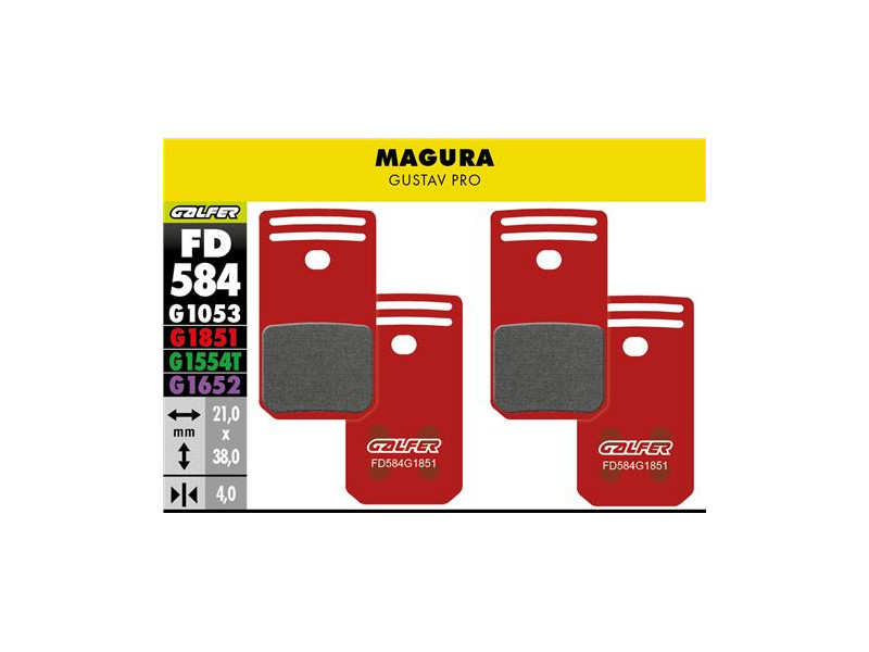 GALFER klocki hamulcowe Gustav Pro