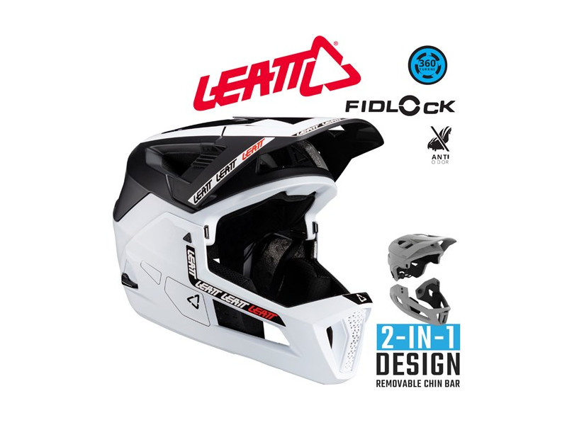 LEATT Kask MTB Enduro 4.0 White/Black