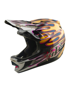 TROY LEE DESIGNS kask D4 Carbon MIPS Overspray Gold Black