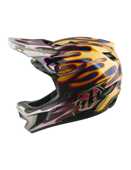 TROY LEE DESIGNS kask D4 Carbon MIPS Overspray Gold Black