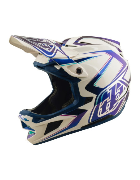 TROY LEE DESIGNS Kask D4 Composite MIPS Flared White Indigo