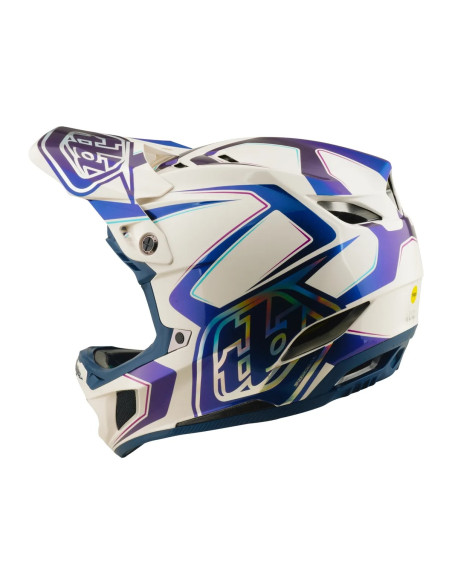 TROY LEE DESIGNS Kask D4 Composite MIPS Flared White Indigo