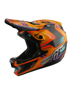 TROY LEE DESIGNS kask D4 Carbon MIPS Crest Gold