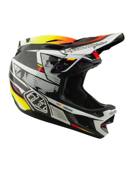 TROY LEE DESIGNS kask D4 Carbon MIPS Lines Up
