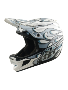 TROY LEE DESIGNS Kask D4 Composite MIPS Torched White/Silver